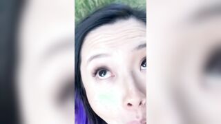 Asian Whore Outdoor Blowjob