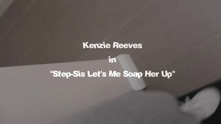 Spying On My Small 18 Year Old Stepsister Inside The Shower - Kenzie Reeves