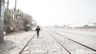 Slender Venezuelan Celeb Is Approached By Peruvian Near Train