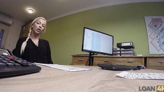 Loan4K. Real Estate Agent Lets The Bank Worker Penetrate Her