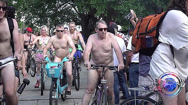 Nudists Cycle Through Nola With Tits & Pussy Outdoors