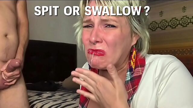 Swallow Or Spit: Hot Facial After Doggy And Big Ass Play