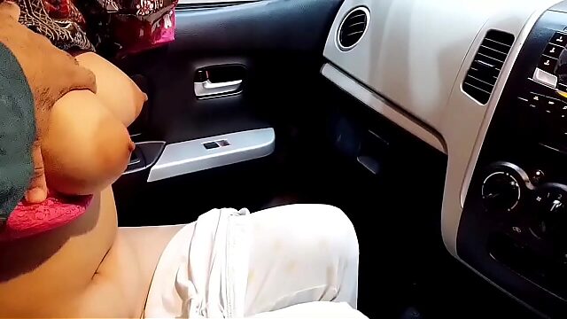 Hot Indian Milf Moans In Pleasure While Riding Ex's Cock In Car