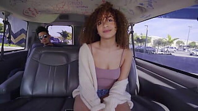 Cute 18Yo Mariah Rides Like A Pro In A Van