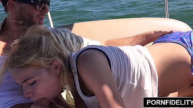 Boat Ride With Alina West Ends In Anal Creampie