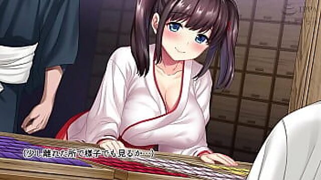 Thief Plunders Shrine Maiden's Pussy