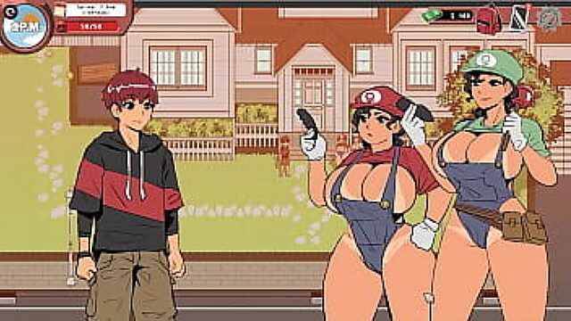 Raunchy Mario Sisters Join In For Outdoor Threesome In Spooky Milk Life Hentai