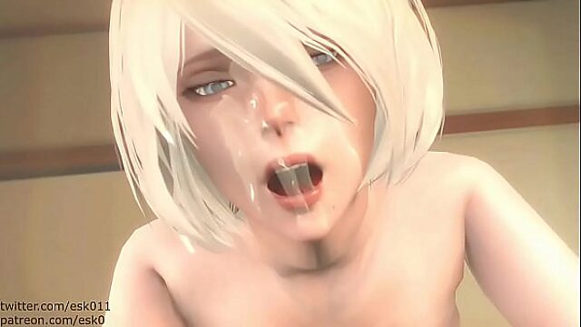 2B Rocks Different Outfits In Blowjob And Cumshot Compilation