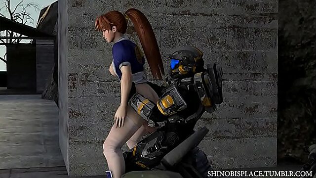 Kasumi Gets Dominated By A Spartan Soldier