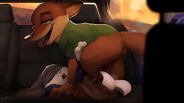 Zootopia Bunny Takes Creampie And Cumshot In Car