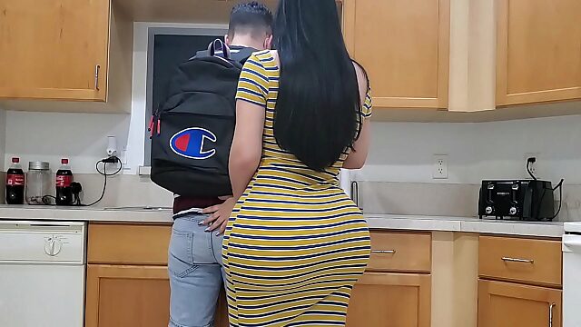 Latina Stepmom Quarantined With Big Ass Gets Freaky With Her Son