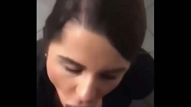 Restroom Bbc: Crystina Rossi Does A Public Blowjob