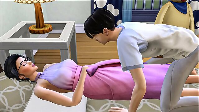 Sneaky Asian Brother Joins Moaning Sister In Bed