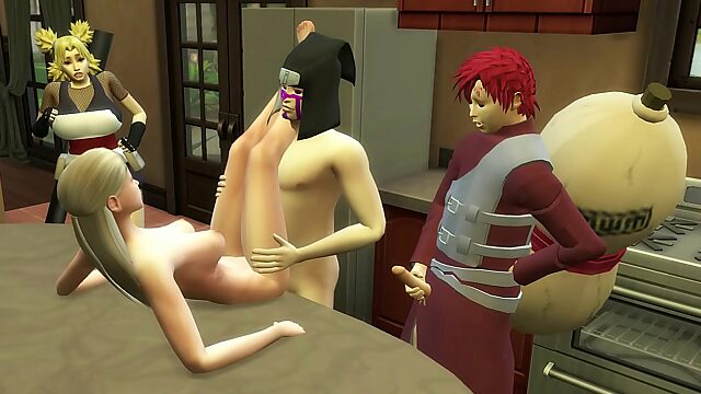 Cuckolded Housewife Temari Cheats With Gaara In The Kitchen - Naruto Hentai