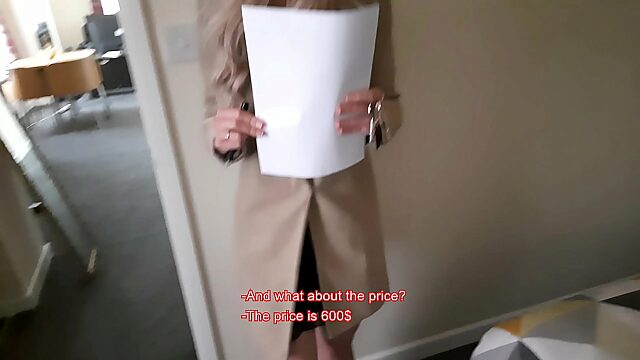 Seductive Real Estate Agent Does Whatever It Takes To Close The Deal, Even If It Means Getting Creampied By A Kinky Tenant