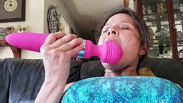 Latina Milf Goes Wild With New Super Toy