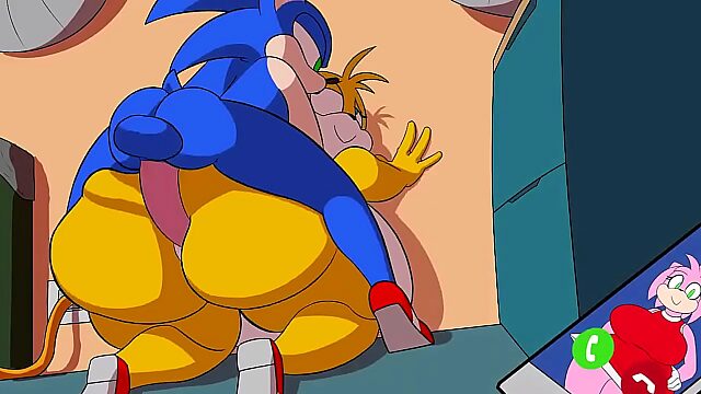 Sonic's Massive Dick Pounding Tails' Tight Ass