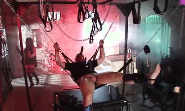 Valery Summer Fucks Her Sex Slave In A Fully Suspended Bdsm Sex Swing