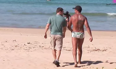 Babalou Takes Dicks In Each Hole On The Sandy Beach