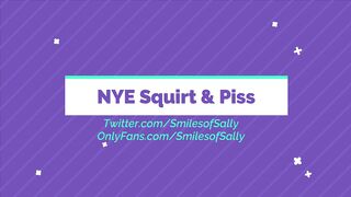 Huge Squirt And Piss Wet & Drenched On Nye - Sally Smiles