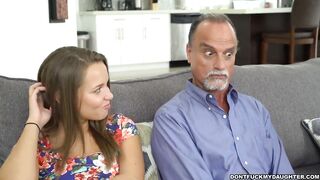 Don't Fuck My Daughter - Glen Woodview Jams His Old Cock In Teen Liza Rowe's Precious Pussy