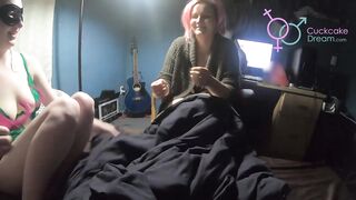 Cuckcakedream - Cheating Husband's Lover Handcuffs Wife And Has Her Watch, Squirts On Her Bed