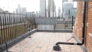 Blowjob Threesome On Rooftop In London