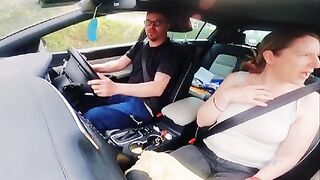 Mom Teaching Stepson To Drive Asks To Pull Over So She Can Give Him Blowjob