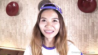 Thai Teen Smile With Braces Gets Creampied