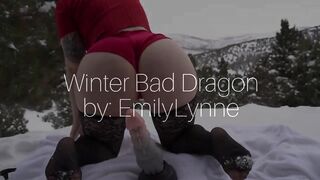 Winter Bad Dragon Fucking In Snow