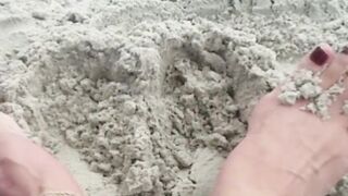 Sexy Feet/Toes In The Sand