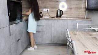 Fucked A Hot Teen Right In The Kitchen While Cooking