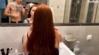 Bathroom Fuck With Redhead Wife And Facial Kleomodel