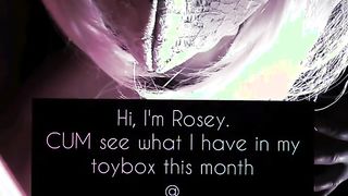 Rosey Milks The Mr. & Swallows His Cum While Gagged In Roseystoybox.com