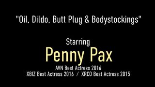 Butt Plugged Ginger Penny Pax Dildo Fucks Her Sweet Juicy Pussy