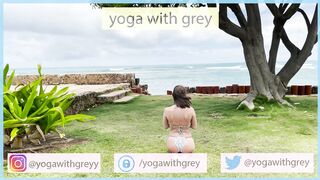 Tranquil Outdoor Yoga With A View - Yoga With Grey