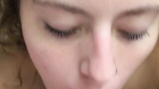 Teen Girl Sucks Cock Dry With Deepthroat