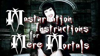 Goth Girlfriend Lita Lecherous Joi Masturbation As Vampire 'Instructions For Mere Mortals