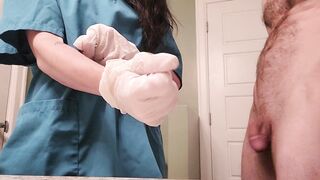 Nurse Nerdy Obtaining A Semen Sample