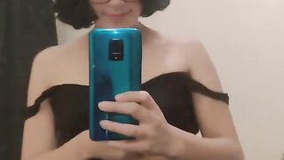 Little Sexy Teen Petite Fucks Herself In The Mirror