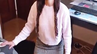 Sexy Latina Fucking In Schoolgirl Uniform