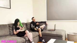 Girlfriend Catches Jake Shy Watching Rimjob Porn And Eats His Ass