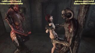 Hell Demons Fucking Gaming Girls Brutally 3D Animation