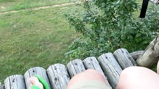 Horny Girl Is Sucking Daddy's Dick Outdoors. Part. 1