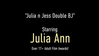 Sexy Busty Milfs Julia Ann And Jessica Jaymes Swap Your Cum