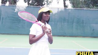 Fhuta - Ebony Milf Ana Foxxx Gets Fucked In The Ass By Tennis Instructor