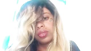 Sexy Ebony With Blonde Wig Needs To Be Fucked