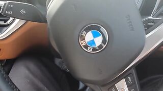 Step Mom Risky Handjob In The Car Wash Make Step Son Cock Ejaculate On Steering Wheel