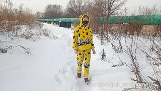 I Went For A Walk In The Snow In My Pajamas And Undressed