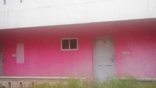 Freaky White Girl Peeing In Abandoned House In Sri Lanka